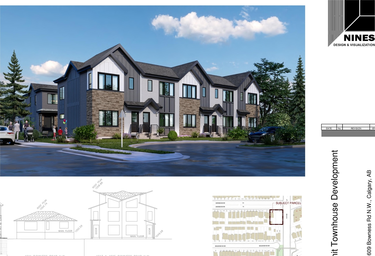 Rendering of building from page 3 of the file 'DMAP Plans (Submitted) DP2026-00277 (3MB) 2026-01-19'