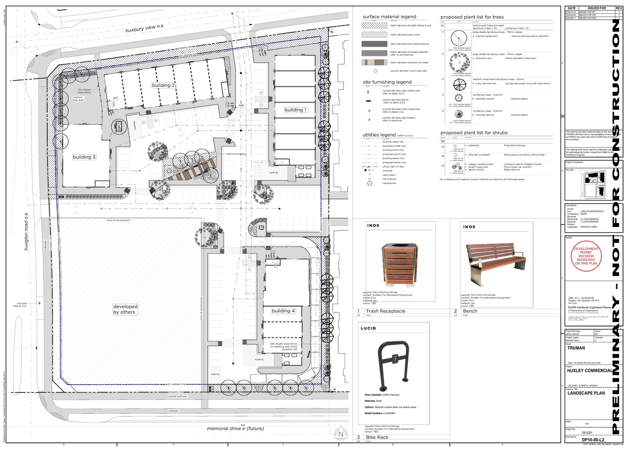 Construction site plan for project from page 13 of the file 'DP2026-00376 - DMAP DECISION RENDERED (11MB) 2026-07-21'