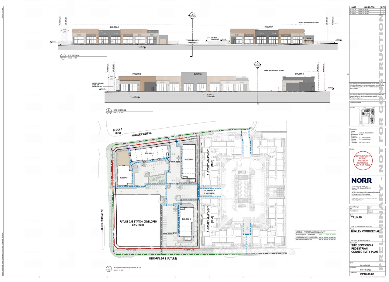 Construction site plan for project from page 6 of the file 'DP2026-00376 - DMAP DECISION RENDERED (11MB) 2026-07-21'