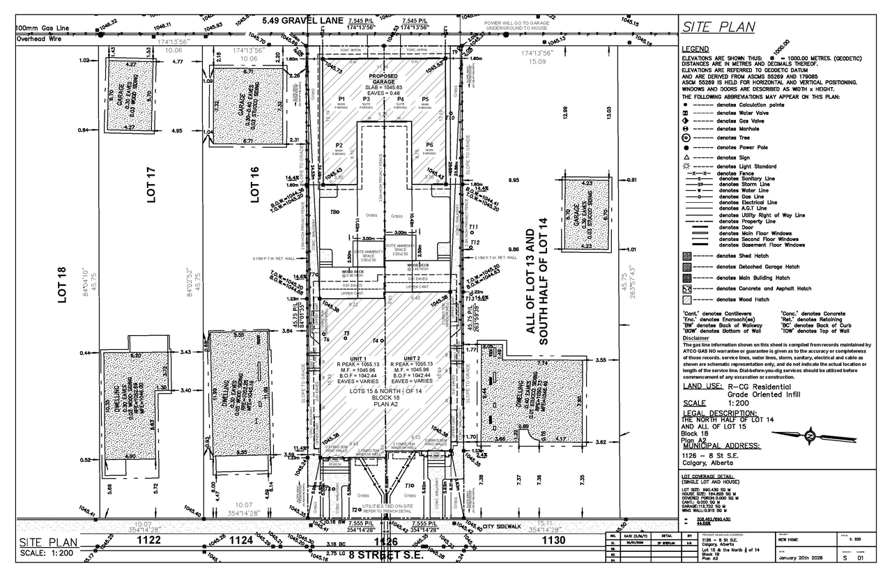 Construction site plan for project from page 8 of the file 'DP2026-00402 DMAP Plans (Submitted) 2026-01-23 (4MB)'