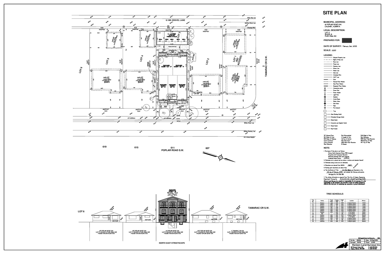 Construction site plan for project from page 2 of the file 'DP2026-00420 DMAP Plans Submitted (2MB) 2026-03-26'