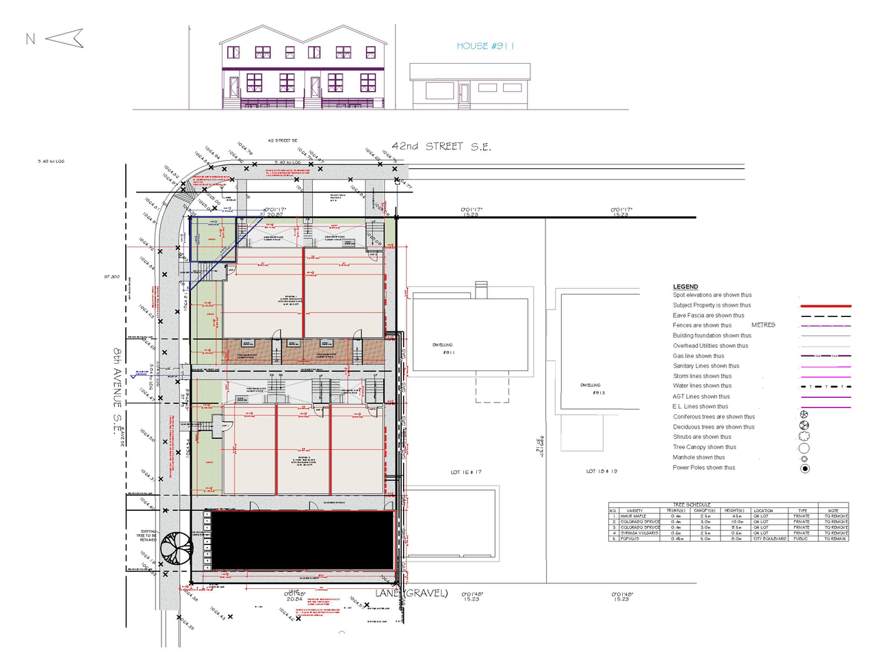 Construction site plan for project from page 3 of the file 'DMAP Plans (Submitted) DP2026-00468 (5MB) 2026-03-13'