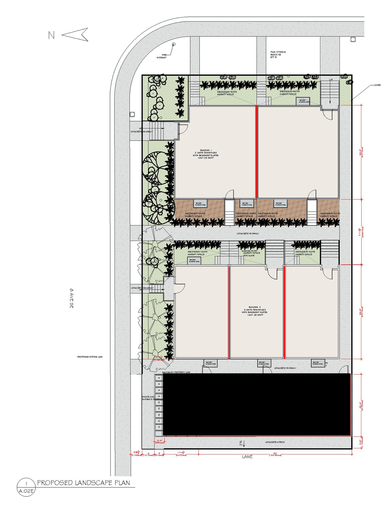 Construction site plan for project from page 5 of the file 'DMAP Plans (Submitted) DP2026-00468 (5MB) 2026-03-13'
