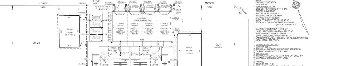Construction site plan for project from page 1 of the file 'DP2026-00474 DMAP Plans Submitted (1MB) 2026-03-11'