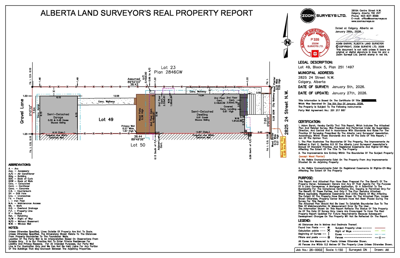 Construction site plan for project from page 1 of the file 'DP2026-00547 DMAP Plans (Submitted) 2026-01-30 (2MB)'