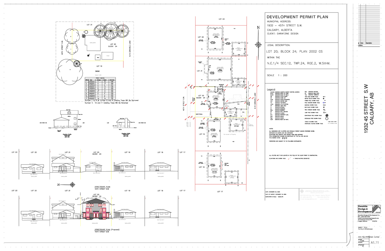 Construction site plan for project from page 4 of the file 'DP2026-00616 DMAP Plans Amended (6MB) 2026-09-25'