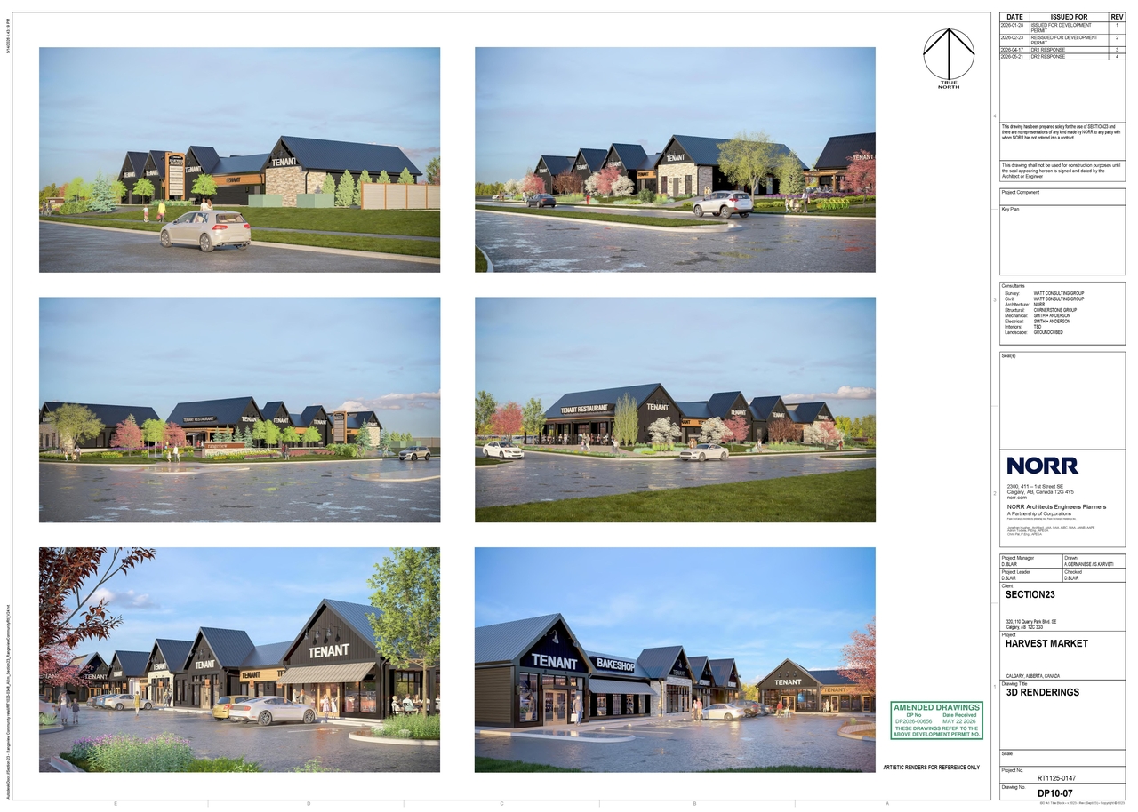 Construction site plan for project from page 4 of the file 'DMAP Plans (Amended)  DP2026-00656 (3MB) 2026-05-22'
