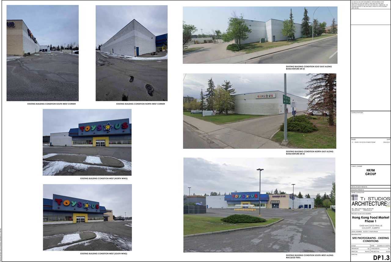 Rendering of building from page 4 of the file 'DP2026-00671 DMAP Plans Submitted (2MB) 2026-02-06'