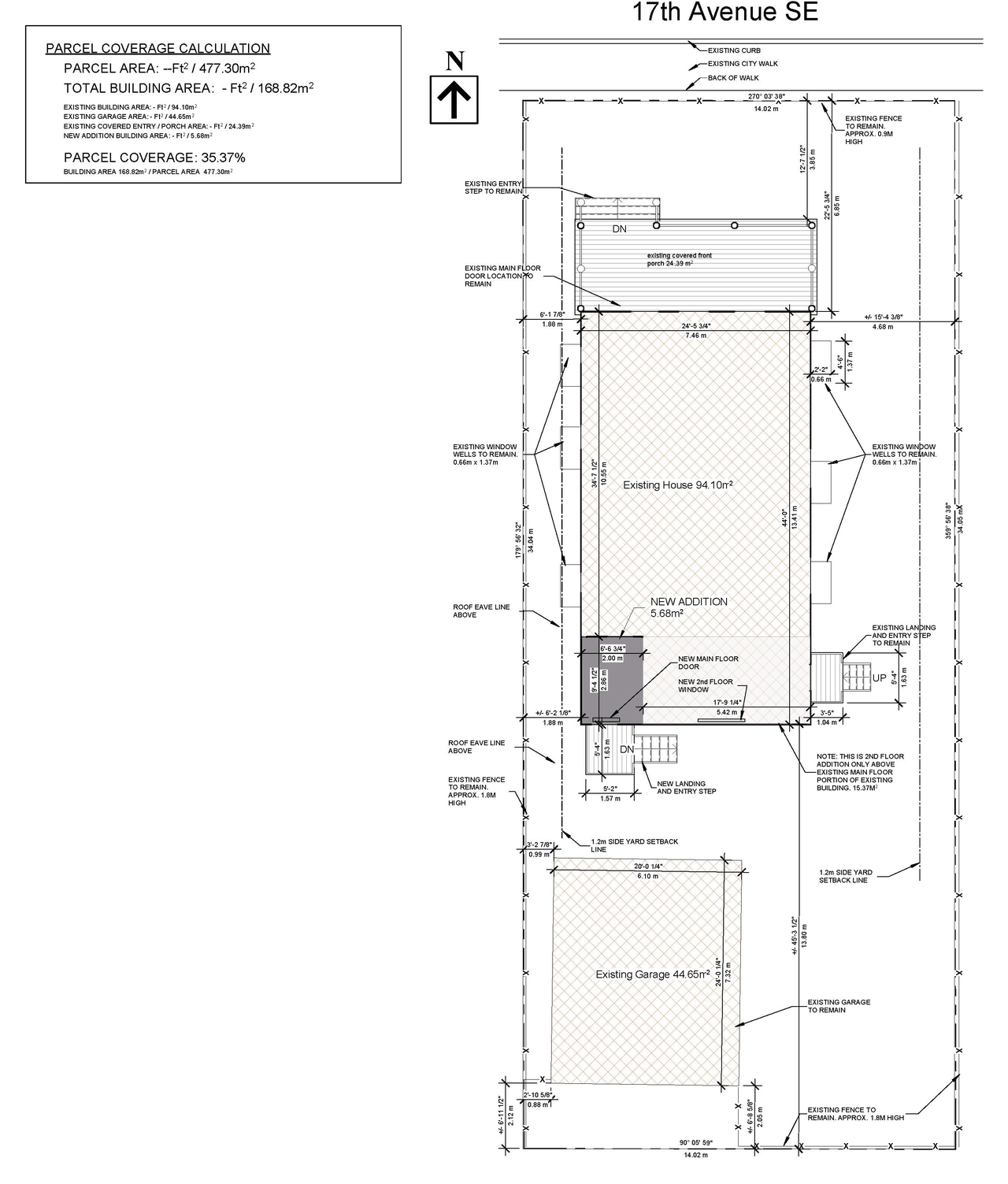 Construction site plan for project from page 1 of the file 'DP2026-00692 DMAP Plans (Submitted) 2026-02-09 (2MB)'