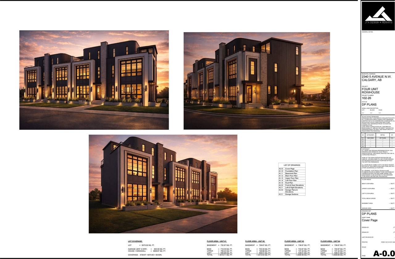 Rendering of building from page 1 of the file 'DP2026-00709 DMAP Plans Submitted (7MB) 2026-02-10'