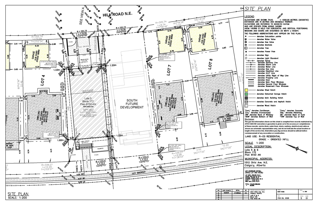 Construction site plan for project from page 5 of the file 'DP2026-00734 DMAP Plans (Submitted)2026-02-11 (5MB)'