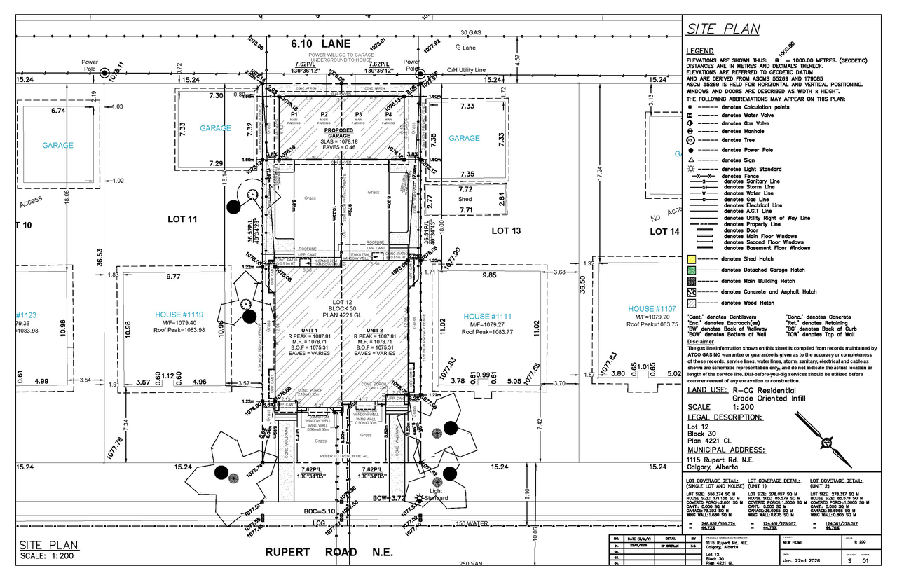Construction site plan for project from page 8 of the file 'DP2026-00736 DMAP Plans (Submitted)2026-02-11 (3MB)'
