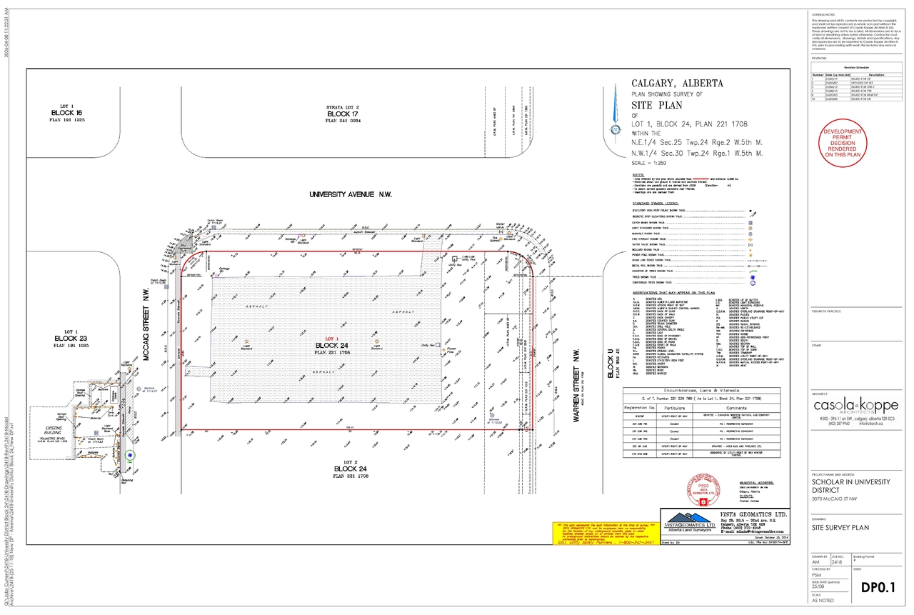 Construction site plan for project from page 2 of the file 'DP2026-00759 -DMAP PLANS - DECISION RENDERED- 2026-04-23 (5MB)'