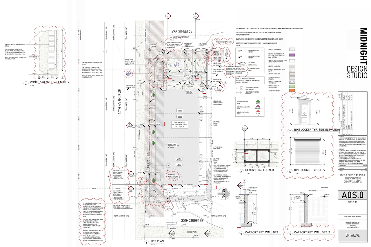 Construction site plan for project from page 2 of the file 'DP2026-00767 DMAP Plans (Amended) 2026-09-25 (8MB)'