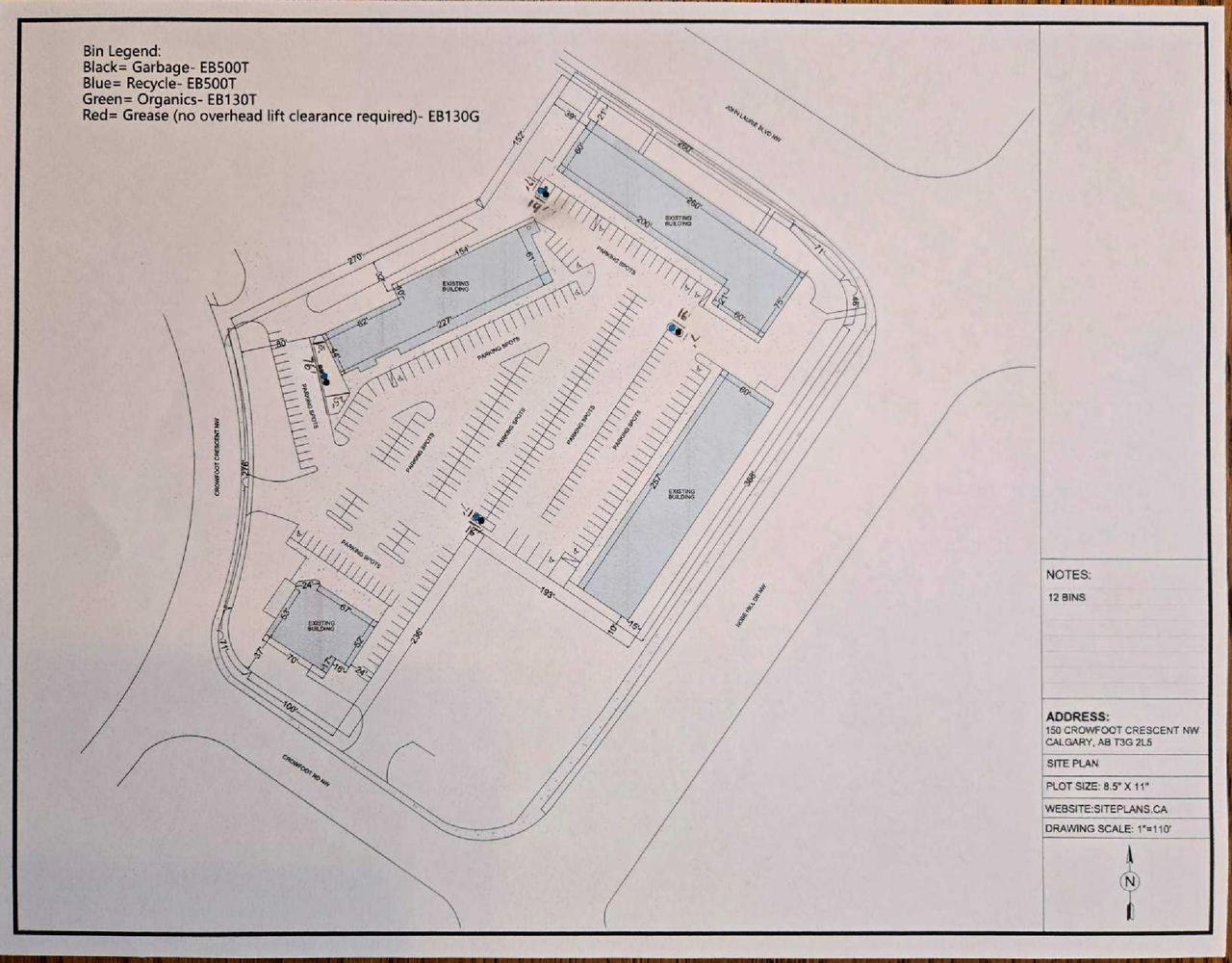 Construction site plan for project from page 2 of the file 'DP2026-00772 DMAP Plans Submitted (1MB) 2026-03-17'