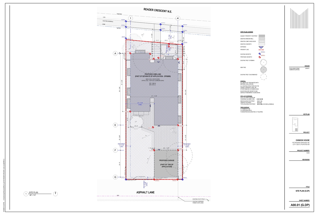 Construction site plan for project from page 2 of the file 'DP2026-00799 DMAP Plans (Submitted)2026-02-13 (3MB)'