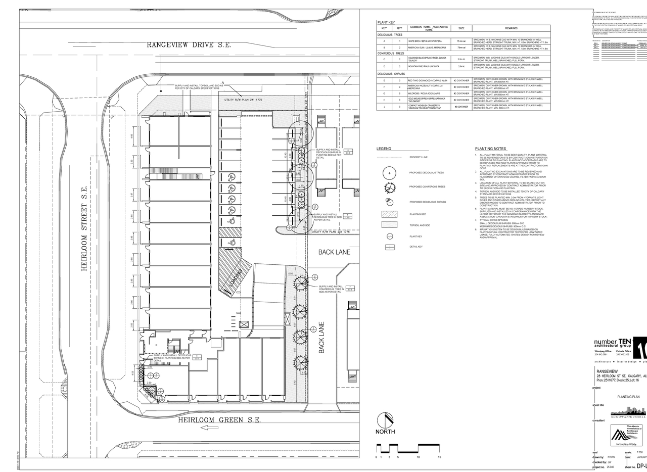 Construction site plan for project from page 2 of the file 'DP2026-00816 DMAP Plans (Amended) 2026-05-25 (5MB)'