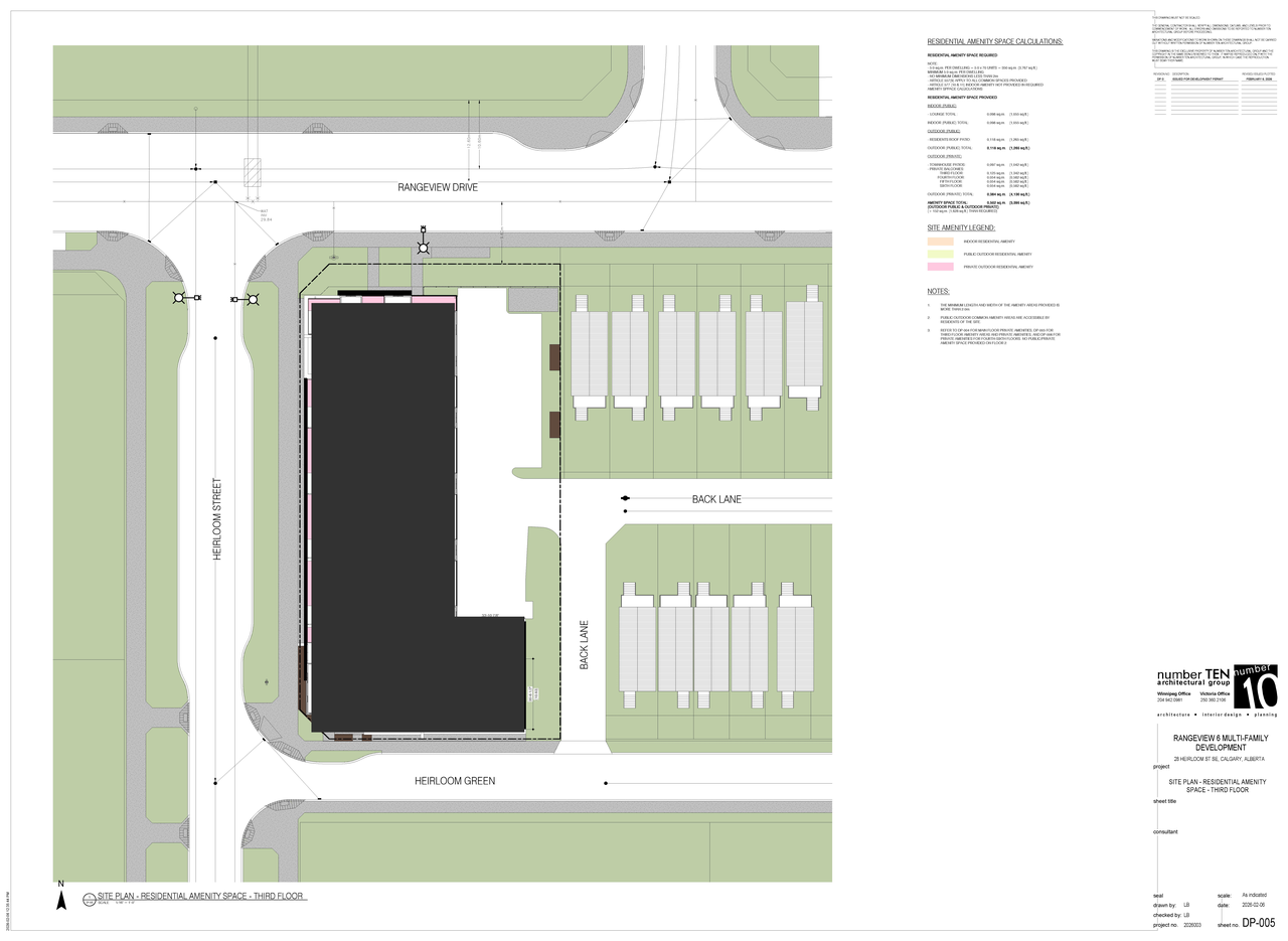 Construction site plan for project from page 12 of the file 'DP2026-00816 DMAP Plans Submitted (10MB) 2026-02-17'