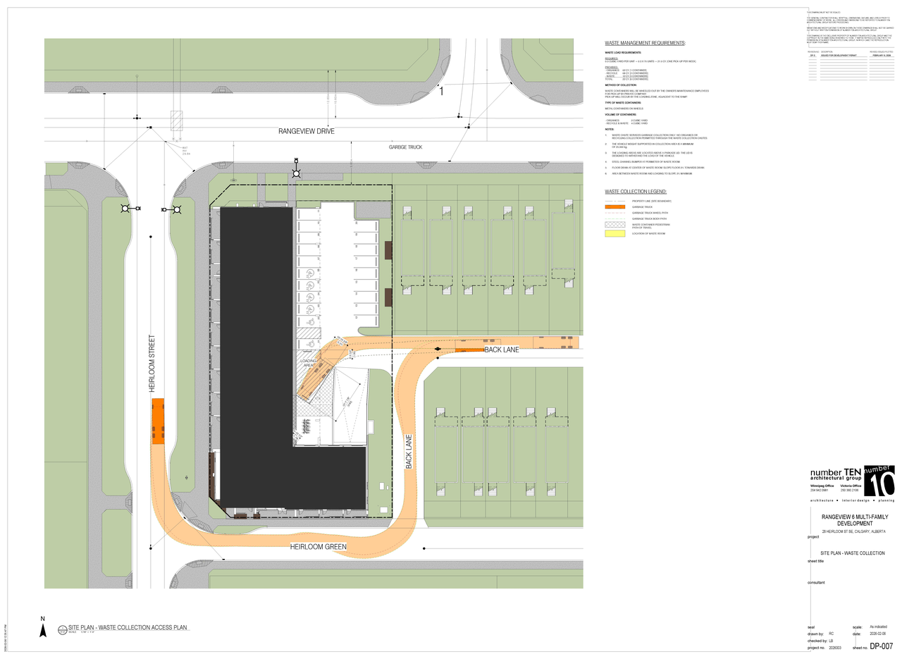 Construction site plan for project from page 14 of the file 'DP2026-00816 DMAP Plans Submitted (10MB) 2026-02-17'