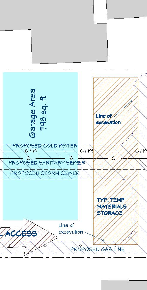 Construction site plan for project from page 15 of the file 'DP2026-00858 - DMAP Plans Amended (1MB) 2026-09-29'