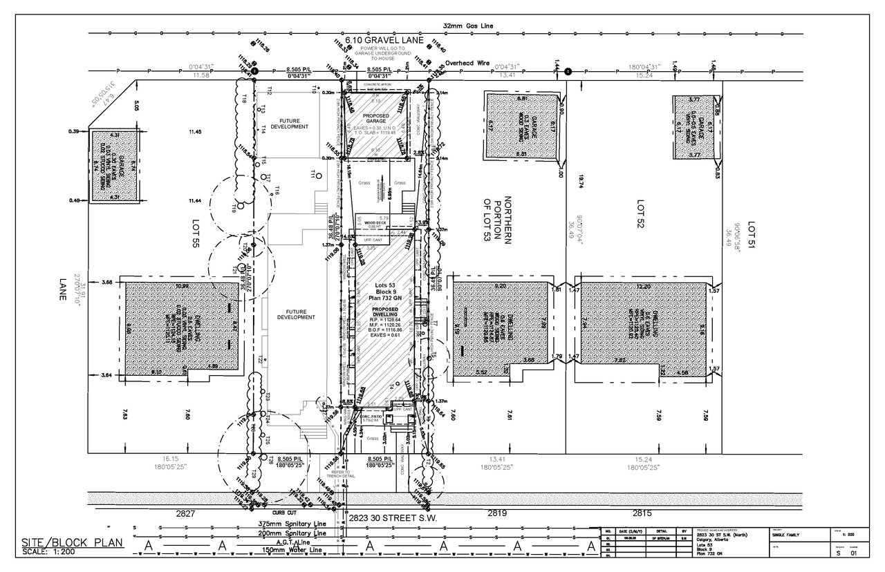 Construction site plan for project from page 8 of the file 'DP2026-00867 DMAP Plans Submitted (3MB) 2026-02-20'