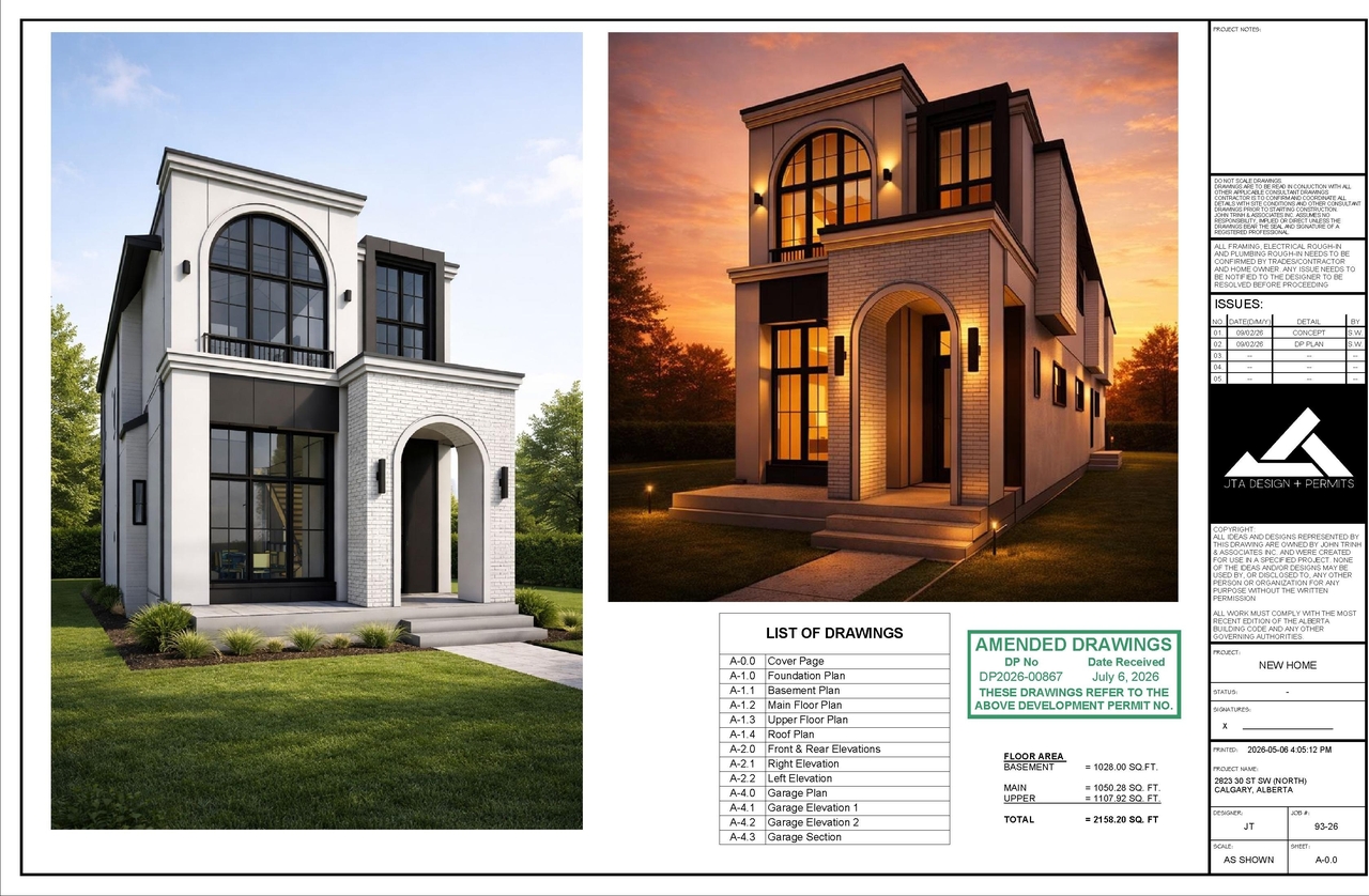 Rendering of building from page 1 of the file 'DP2026-00867 - DMAP Plans Amended (7MB) 2026-07-06'