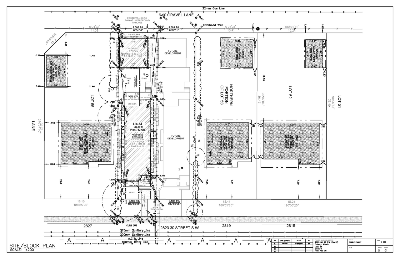 Construction site plan for project from page 8 of the file 'DP2026-00868 DMAP Plans Submitted (2MB) 2026-02-20'