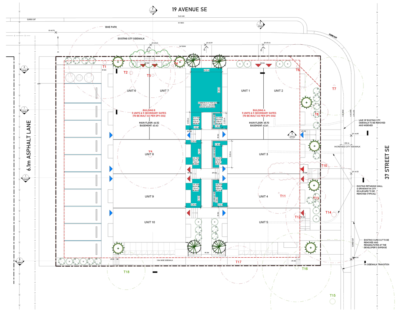 Construction site plan for project from page 6 of the file 'DP2026-00872 DMAP Plans (Amended) 2026-06-26 (6MB)'