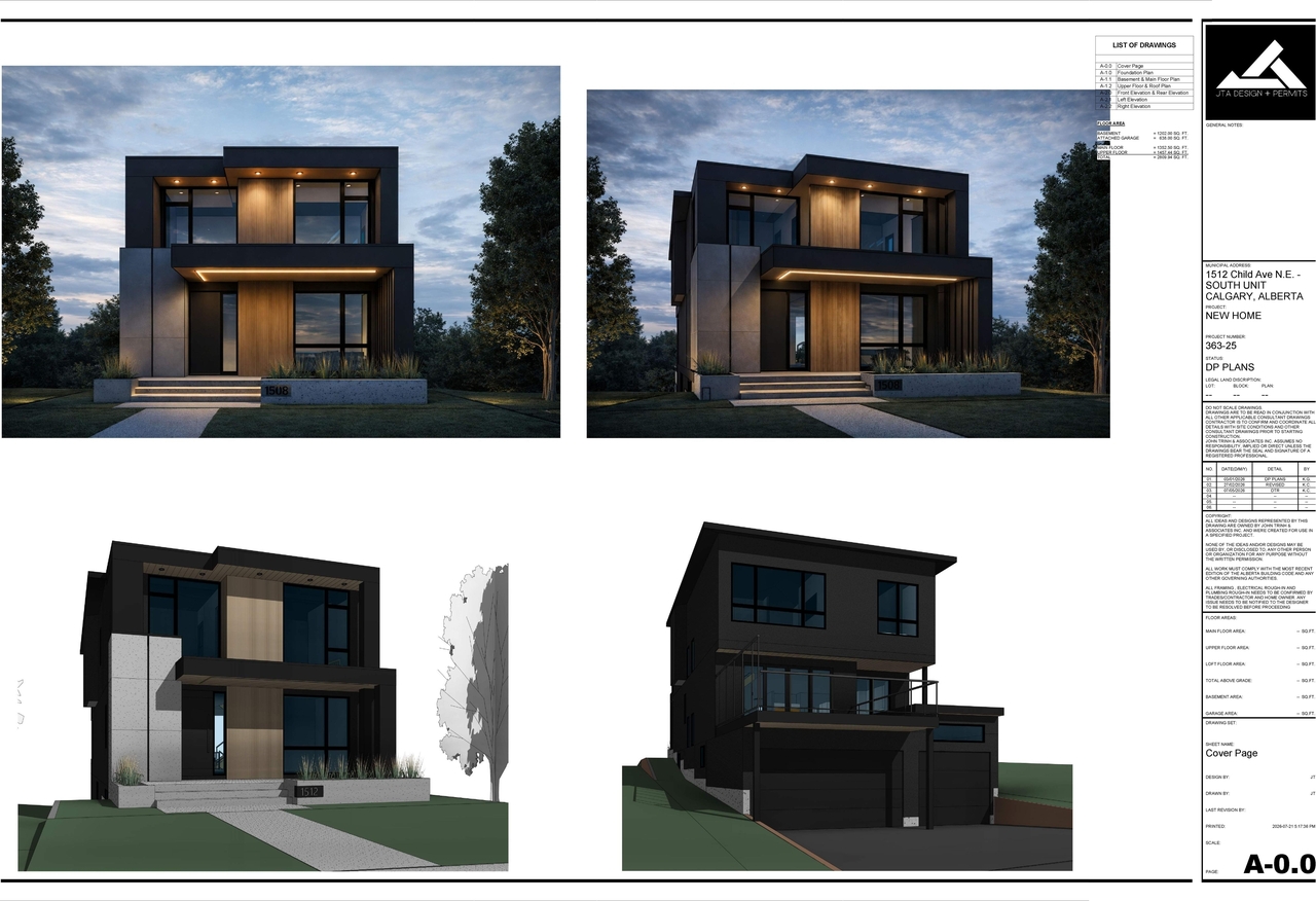 Rendering of building from page 1 of the file 'DP2026-00879 DMAP Plans Submitted (4MB) 2026-07-23'