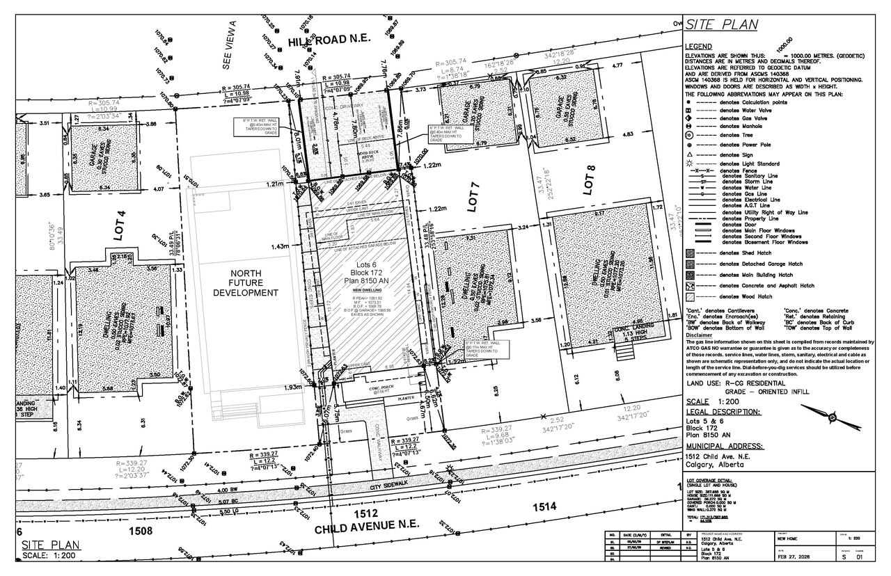 Construction site plan for project from page 5 of the file 'DP2026-00879 DMAP Plans Submitted (3MB) 2026-03-02'