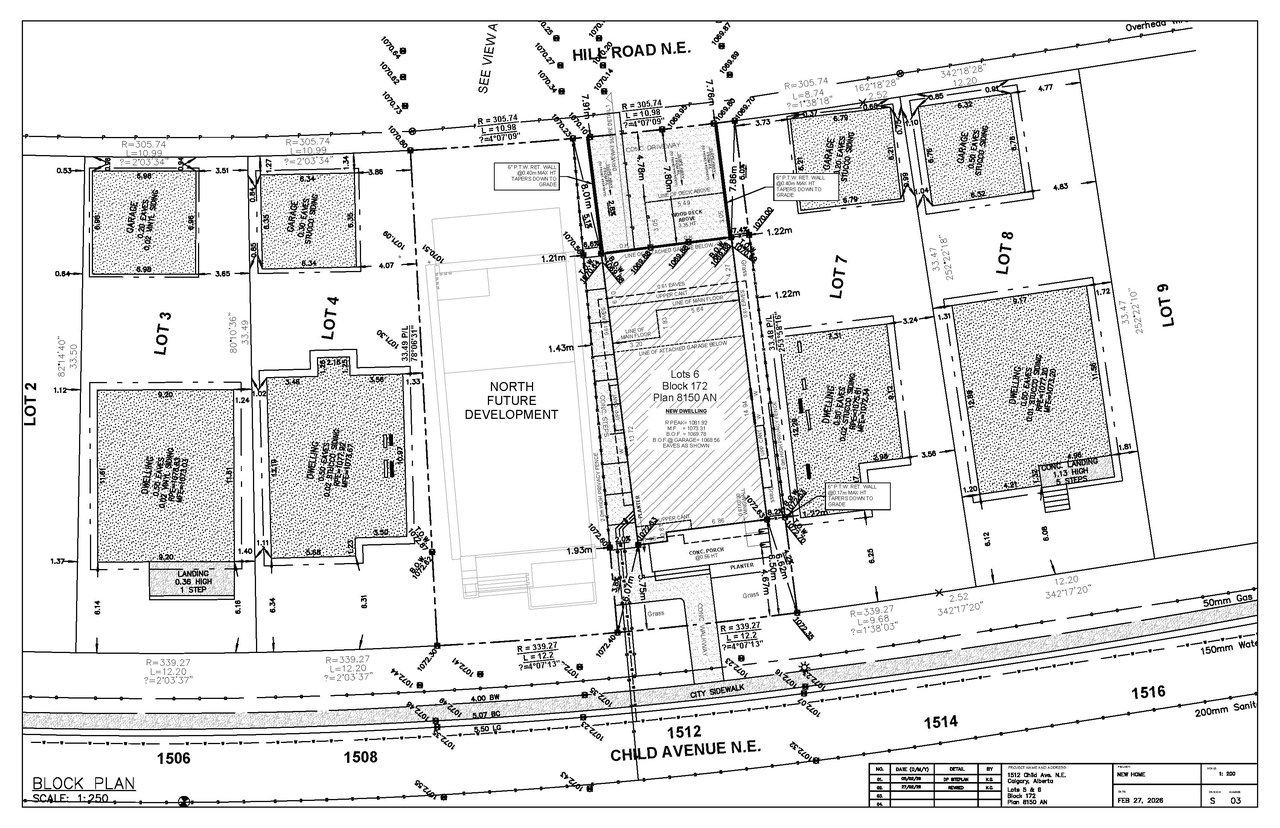 Construction site plan for project from page 7 of the file 'DP2026-00879 DMAP Plans Submitted (3MB) 2026-03-02'