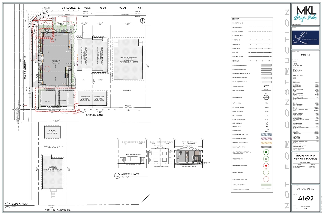 Construction site plan for project from page 4 of the file 'DP2026-00883 DMAP Plans Submitted (2MB) 2026-05-14'