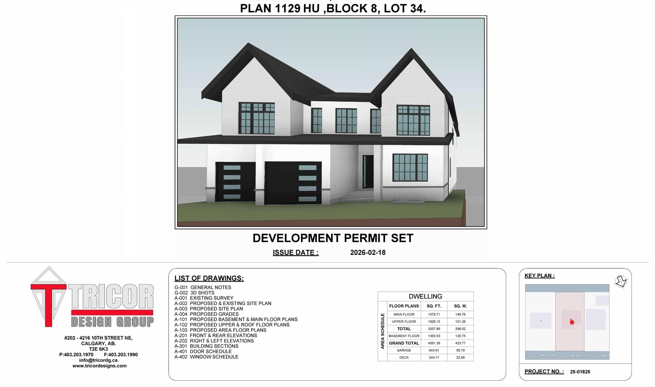 Construction site plan for project from page 1 of the file 'DP2026-00898 DMAP Plans Submitted (5MB) 2026-02-18'