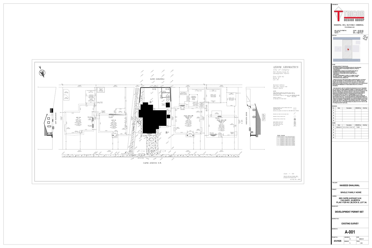 Construction site plan for project from page 4 of the file 'DP2026-00898 DMAP Plans Submitted (5MB) 2026-02-18'
