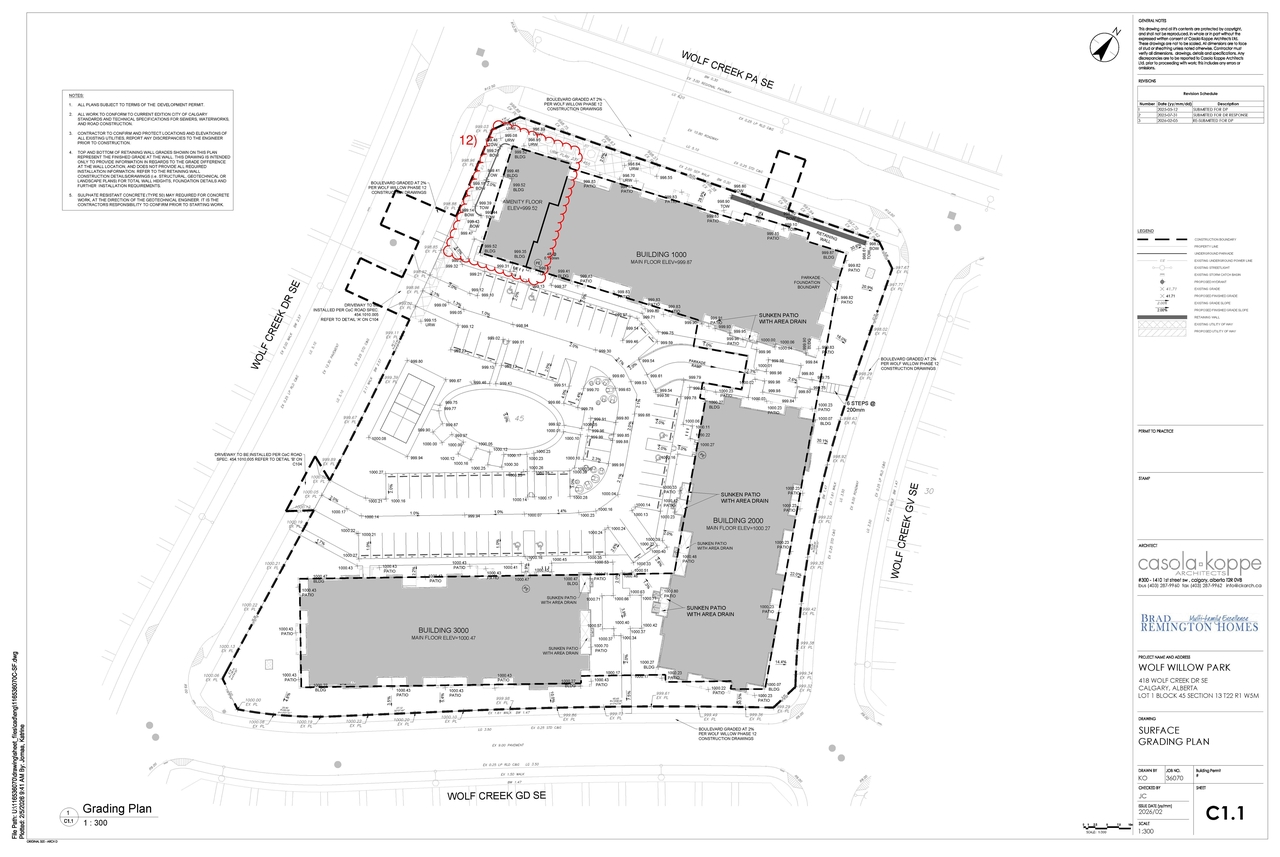 Construction site plan for project from page 14 of the file 'DP2026-00916-DMAP Plans Submitted 2026-03-03 13MB'