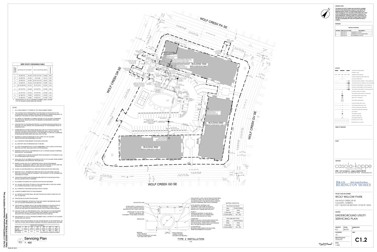 Construction site plan for project from page 15 of the file 'DP2026-00916-DMAP Plans Submitted 2026-03-03 13MB'