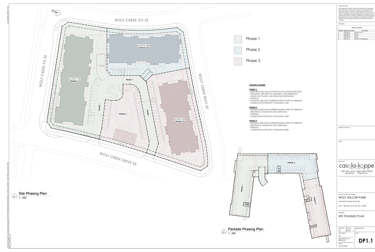 Construction site plan for project from page 3 of the file 'DP2026-00916-DMAP Plans Submitted 2026-03-03 13MB'