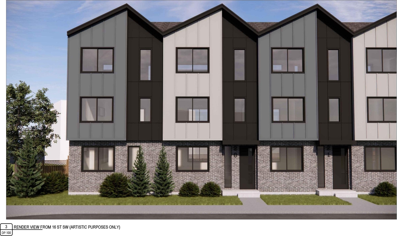 Rendering of building from page 3 of the file 'DP2026-00938-DMAP Plans Submitted 2026-03-03 5MB'