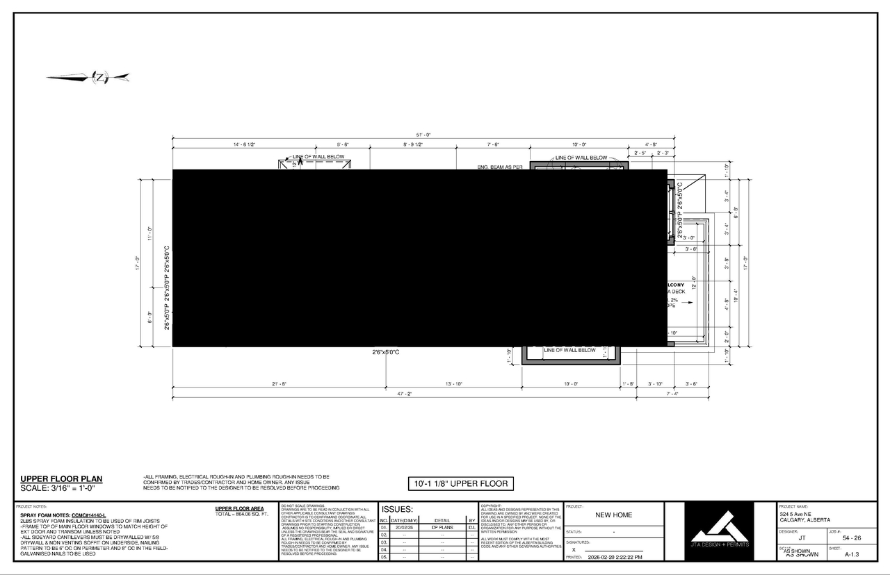 Floor plan for project from page 8 of the file 'DP2026-00972-DMAP Plans Submitted 2026-03-03 3MB'