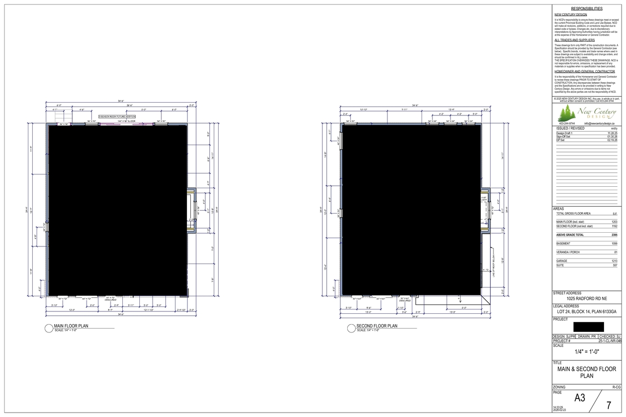 Floor plan for project from page 3 of the file 'DP2026-00973-DMAP Plans Submitted 2026-03-03 5MB'