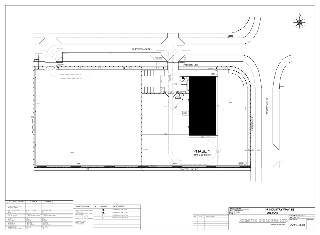 Construction site plan for project from page 1 of the file 'DP2026-00981 DMAP Plans Submitted (2MB) 2026-02-23'