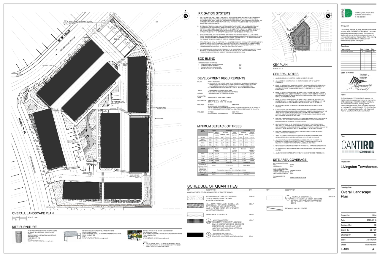 Construction site plan for project from page 13 of the file 'DP2026-00986 DMAP Plans Submitted (11MB) 2026-02-23'