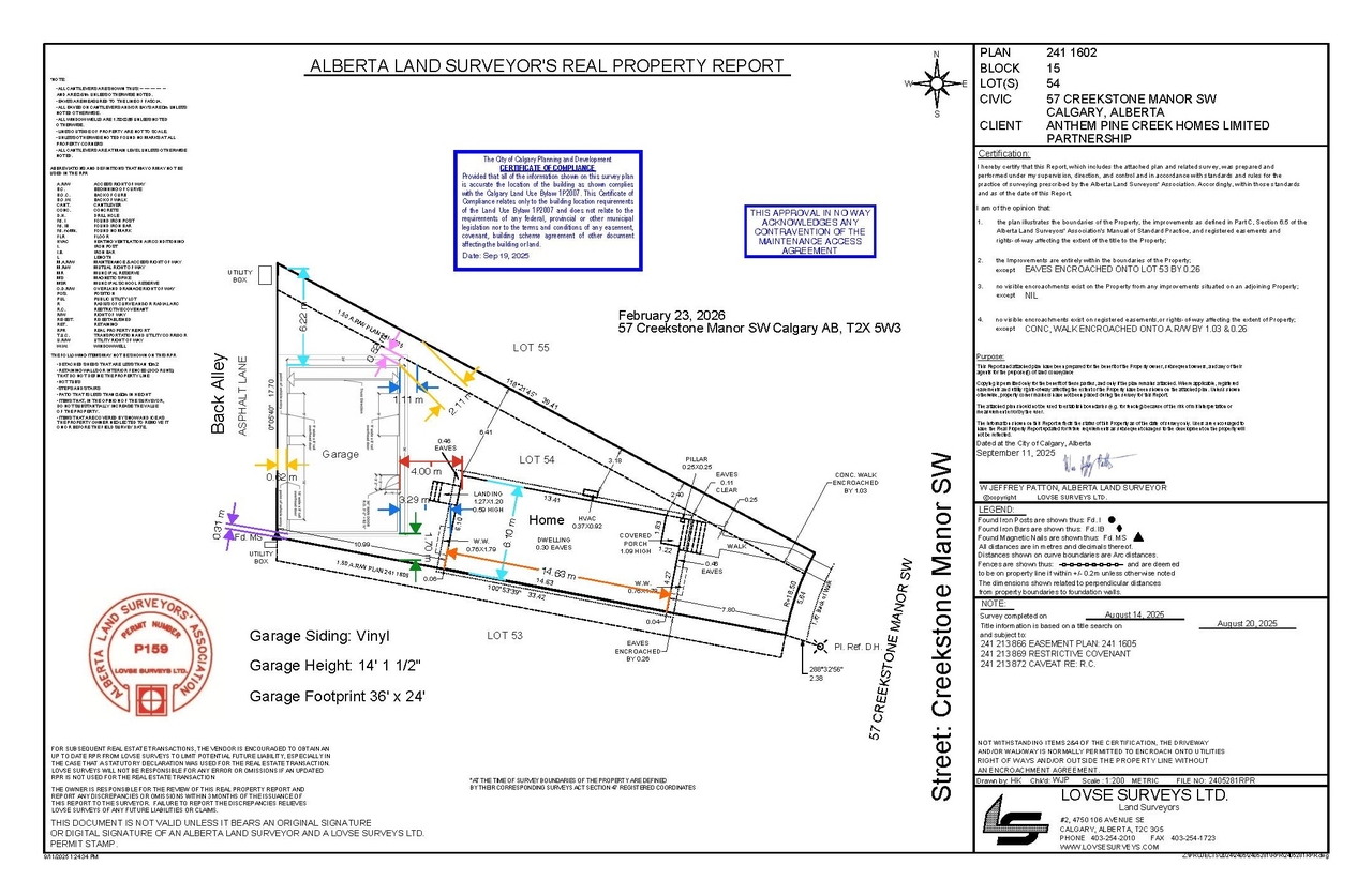 Construction site plan for project from page 1 of the file 'DP2026-00990 DMAP Plans Submitted (3MB) 2026-02-23'