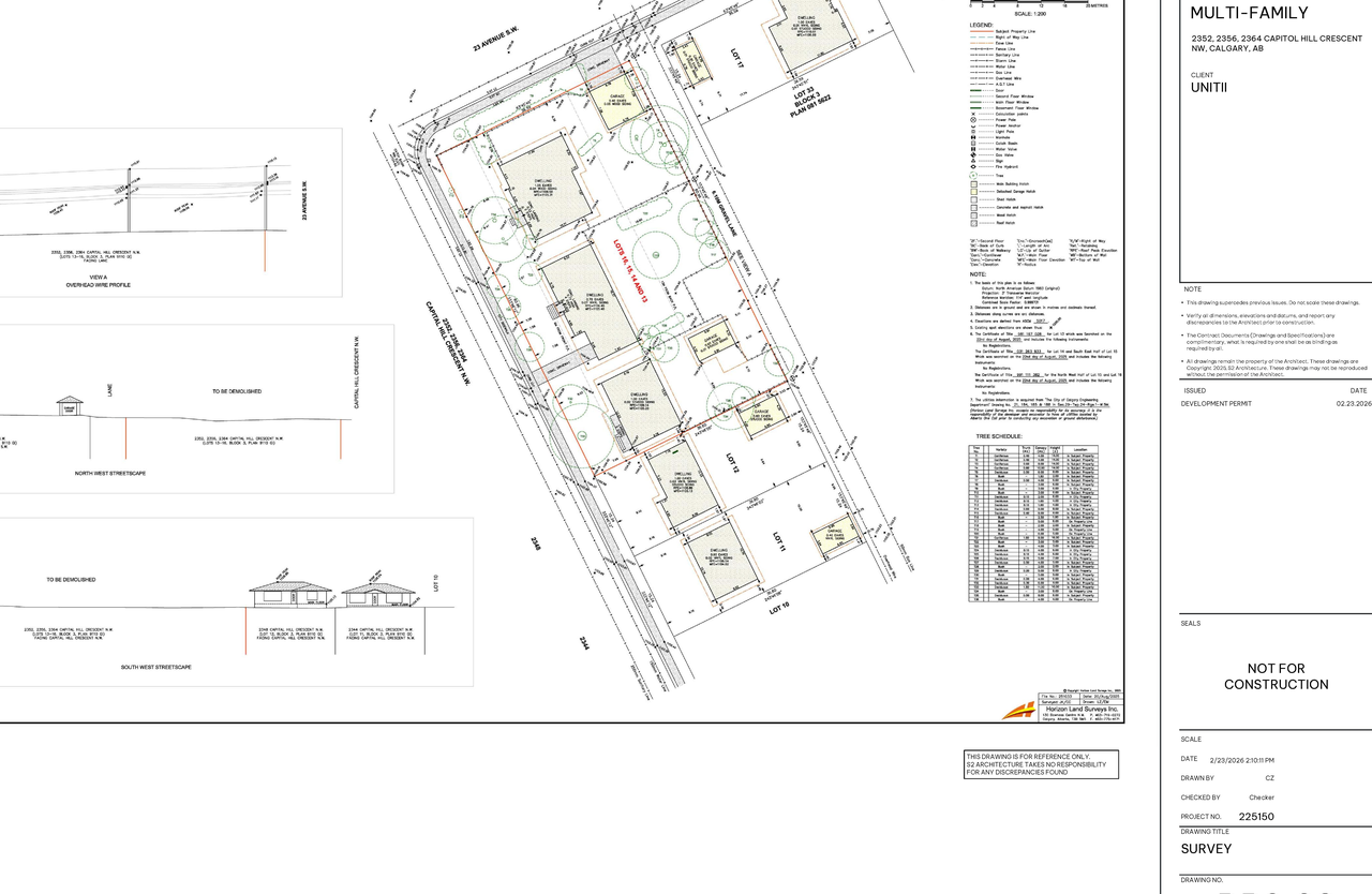 Construction site plan for project from page 3 of the file 'DP2026-00994 DMAP Plans Submitted (5MB) 2026-02-24'