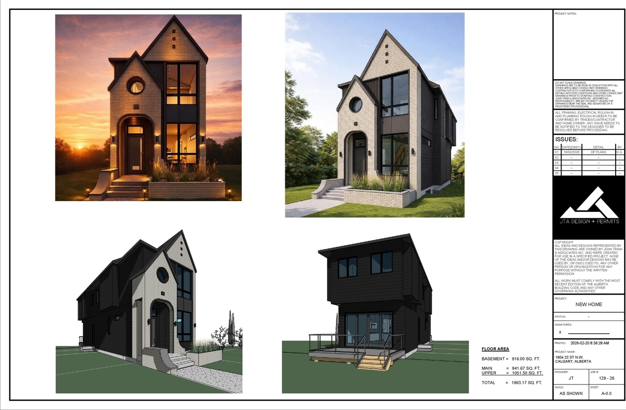 Rendering of building from page 1 of the file 'DP2026-01001 DMAP Plans Submitted (2MB) 2026-02-24'