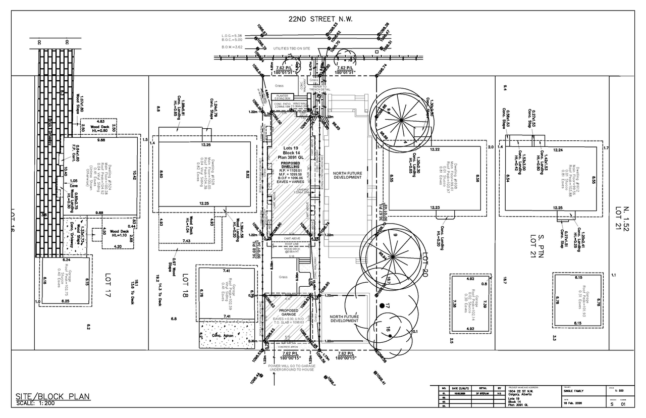 Construction site plan for project from page 7 of the file 'DP2026-01001 DMAP Plans Submitted (2MB) 2026-02-24'