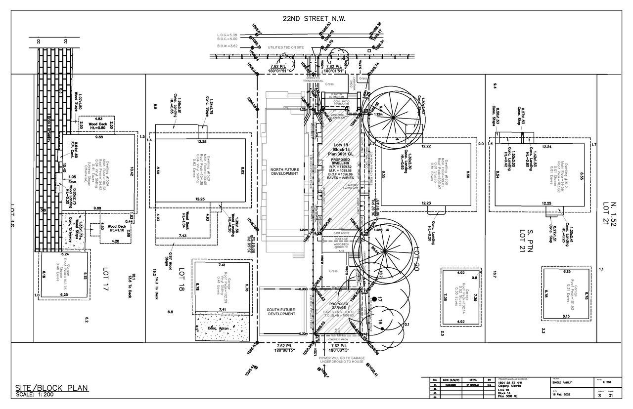 Construction site plan for project from page 7 of the file 'DP2026-01004 DMAP Plans Submitted (3MB) 2026-02-24'