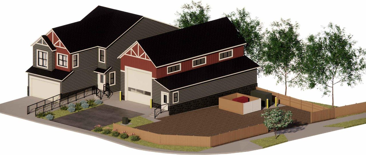 Rendering of building from page 9 of the file 'DP2026-01014 DMAP Plans Submitted (7MB) 2026-03-25'