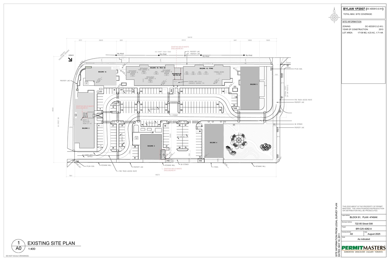 Construction site plan for project from page 1 of the file 'DP2026-01017 DMAP Plans Submitted (3MB) 2026-02-24'