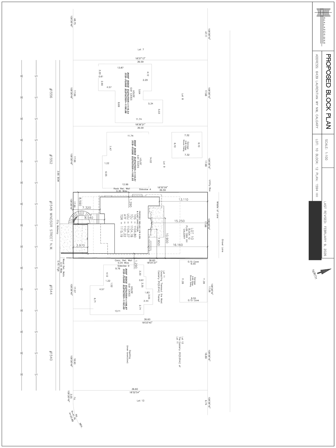 Floor plan for project from page 2 of the file 'DP2026-01042 DMAP Plans Submitted (2MB) 2026-02-24'